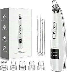Blackhead Remover Pore Vacuum Upgraded Facial Pore Cleaner Electric Comedone Whitehead Extractor Tool-5 Suction Power,5 Probes,USB Rechargeable Blackhead Vacuum Kit for Women & Men