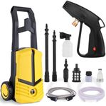 1600W Pressure Washer, Portable Jet Washer Pressure Washers with Patio Cleaner, High Power Washing Machine Cleaner for Deep Cleaning Tools for Cars Patio Driveway Home Use