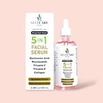 5 IN 1-100ML FACIAL SERUM HYALURONIC ACID with Collagen, Vitamin C, Vitamin E, Niacinamide - CRUELTY-FREE - SELFCARE CANADA