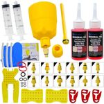 CYCOBYCO Brake Bleed Kit for Shimano,TEKTRO,MAGURA Universal MTB Hydraulic Disc Brakes, Including High Performance Bicycle Mineral Brake Fluid (120ml).