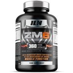 ZM6 - High Strength Zinc Magnesium Supplement - Zinc & Magnesium for Muscle Function - Zinc Magnesium Booster - 360 Vegetarian