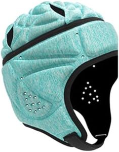 Amagogo Casco da Rugby per Adulti Caschetto da Rugby Copricapo da Rugby, Casco da Football per Pattinaggio a rotelle, Flag Football, Donna Uomo, Verde Chiaro