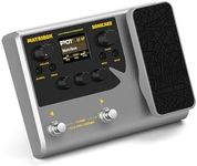 SONICAKE Multi-Effects Guitar Pedal Guitar Bass Amp Modeling IR Cabinets Simulation with Expression Pedal FX Loop MIDI Stereo OTG USB Audio Interface Matribox QME-50
