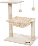 FEANDREA Cats Climb Tree Steady Cat Tree with Plush and Soft Hammock PCT82M