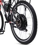 Voilamart Electric Bike Conversion Kit 26" Rear Wheel 48V 1000W EBike Kit with LCD Display, Electric Bicycle Motor Conversion Kit with Intelligent Dual Mode Controller and PAS System for Road Bike