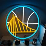 Basketball LED Night for Teen Boys Warrior Neon Sign for Man Cave Gift Sports Team Logo Neon Sign Light up Neon Basketball Sign for Bar Pub Wall Decor Birthday Gifts for Men