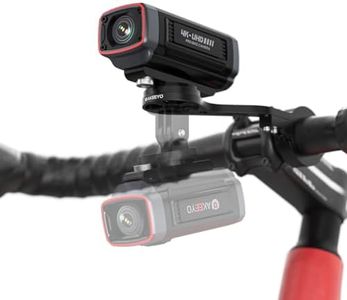 AKY-710S Bike Camera with Mount, 4K 28fps, 2K 55fps, Wide-Angle 142°,IP67,5MP,Loop & Emergency Recording,Parking Monitor,Bicycle,Outdoor Sports,Rechargeable,64GB Card Included