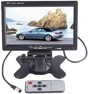 BW 7 inch High Resolution 800 * 480 TFT Color LCD Car Rear View Camera Monitor Support Rotating The Screen and 2 AV Inputs