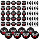 200 Pcs Beast Mode Stickers Football Helmet Stickers Beast Mode on Decal Vinyl Reward Decals for Hockey Self Adhesive Sports Helmet Stickers Snowboard Laptop, 1-1/8 Inches, 8 Sheets