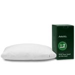 Aeyla Dual Pillow 2-in-1 Pillow with CloudAlign™ Support, Cooling Breathable Cover, Neck Pain Relief for Side, Back & Stomach Sleepers – 50x75cm (1 Pack)