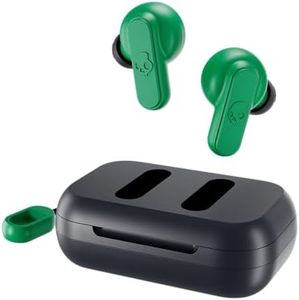 Skullcandy Dime 2 in-Ear Wireless Earbuds, 12 Hr Battery, Microphone, Works with iPhone Android and Bluetooth Devices - Dark Blue/Green