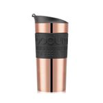 bodum Vacuum Travel Mug, 0.35 l, flip lid copper, Stainless Steel, 1 Count (Pack of 1)