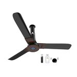 atomberg Studio Smart+ 1200mm BLDC Ceiling Fan with IoT & Remote | BEE 5 star Rated Energy Efficient Ceiling Fan | High Air Delivery with LED Indicators | 2+1 Year Warranty (Earth Brown)