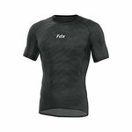 FDX Cool Mesh Base Layer Half Sleeve - Men’s Summer Cycling Mesh Top - Ultralight, Breathable, Anti-Odour Bicycle Skins Jersey - Under-Shirts for Running, Gym, Workout, Hiking (Black, Medium)