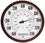 12" Indoor Outdoor Thermometer Deco