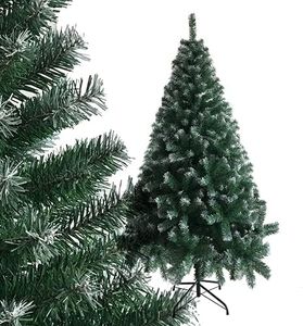 AlightUp Sapin de Noel Artificiel Arbre de Noël de Qualité Supérieure avec Socle en Métal pour la Maison Le Bureau la Décoration de Fête avec 650 Branches Assemblage Facile Charnières Blanc