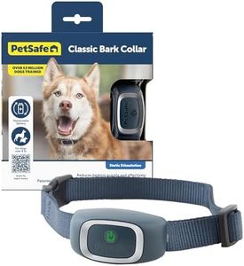 PetSafe Bark Control Collar, Waterproof Basic Bark Control Collar for Small Medium or Large Dogs 8 lb. and Up, Anti-Bark Static Correction Training Device for Canines
