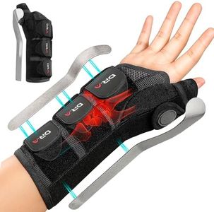 Doctor Developed Wrist Brace, Wrist Wraps for Carpal Tunnel Arthritis, Tendonitis, Hand Support, Ideal for Fitness, Weightlifting - Handbook included (Right L/XL, Carpal Thumb)