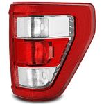 Vomal Tail Light Fit For 2021 2022 F150 F-150 XL Rear Brake Lamp Passenger Side (Chrome Trim)