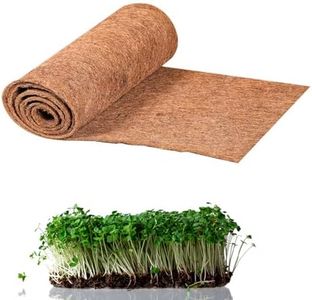 QoTang 1 Roll Microgreens Growing Mat 10" X 157", Microgreen Growing Kit Wheatgrass Seed Sprouting Starter Mat Hydroponic Jute Pads Indoor Organic Production for Germination Sprouts