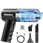 Handheld Vacuum Cleaner, 22000PA High Power Mini Vacuum Cleaner, Rechargeable Portable Lightweight dust catcher Car Hoovers with Multiple Brush Heads for Home Car Carpet Stairs Pet Hair Deep Cleaning