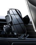 YOSH Car Phone Holder, Air Vent Mobile Phone Holder for Cars, Car Phone Mount Cradle with Double Metal Hooks, Super Stable for iPhone 16 15 14 13 12 Samsung Pixel All 4.0''- 7.0'' Phones