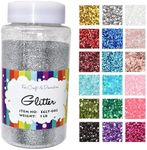 Craft and Party, 1 Pound Bottled Craft Glitter for Craft and Decoration (Silver)