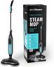 Pursteam ScrubMaster Steam Mop with Dual Scrubbing Head, LED Headlights, Adjustable Steam Control, Anti-Slip Swivel Head, Cable Holder & Upright Lock