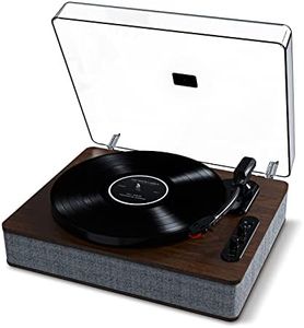 ION Audio Luxe LP – Platine Vinyle Bluetooth avec Haut-parleurs, Conversion USB, Plateau Grande Taille, arrêt Automatique, Sortie AUX, 3 Vitesses