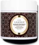 LALICIOUS Body Scrub - Sugar Coconut 16 Ounces / 453 Grams