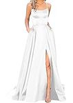 GUKARLEED Women's Satin Prom Dresse