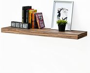 WELLAND 12" Deep Wall Shelves, Floating Wall Shelf Large Floating Shelves, 35.43" L x 11.81" D x 2" T, Deeper Than Others, Retro