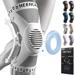 NEENCA Knee Brace with Side Stabilizers & Patella Gel Pads, Adjustable Compression Knee Support Braces for Knee Pain, Meniscus Tear,ACL,MCL,Arthritis, Joint Pain Relief,Injury Recovery-4 Sizes. (AC-51, Medium)