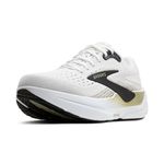 Brooks Men’s Ghost Max 3 Neutral Running & Walking Shoe, Bright White/Tea/Black, 10 Wide