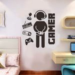 Gamer Decals Creative Video Game Wall Stickers for Boy Bedroom Kids Room Playroom Wall Decoration (Game)