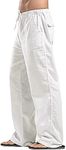 YAOHUOLE Men's Cotton Linen Pants C