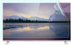 Anti-Glare Film for TV 55 Inch Anti-Blue Light Film Anti Glare TV Screen Protector Indoor Outdoor TV Glare Screen Frosted Film Anti-Reflection Rate Up To 90%