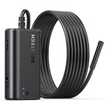 DEPSTECH Wireless Endoscope Inspection Camera, IP67 Waterproof WiFi Endoscope Camera with Lights, 1200P HD Semi-Rigid Snake Cable Camera for Android and IOS Smartphone, iPhone,Samsung,Tablet (11.5FT)