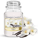 Yankee Candle Scented Candle | Vanilla Large Jar Candle | Burn Time: Up to 150 Hours