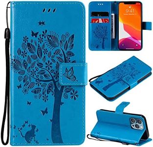 MojieRy Phone Cover Wallet Folio Case for Samsung Galaxy J5 Prime, Premium PU Leather Slim Fit Cover for Galaxy J5 Prime, 2 Card Slots, Strongly Fitting, Blue