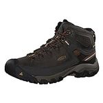 KEEN Men's Targhee 3 Mid Height Waterproof Hiking Boots, Black Olive/Golden Brown, 11