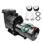 Togarhow 2.0 HP Self Primming Pool Pump 6800 GPH, Single Speed in/above Ground Swimming Pool Pump Dual Voltage with Strainer Basket
