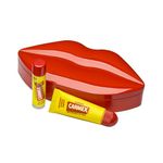 CARMEX Limited Edition Lip Tin (1x Classic Tube & 1x Strawberry SPF15 Stick) Softens & Hydrates Lips