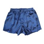 Jasmine Silk Men's Classic Silk Boxer Shorts Navy (Medium)