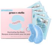 grace & stella Award Winning Under Eye Mask - Reduce Dark Circles, Puffy Eyes, Undereye Bags, Wrinkles - Gel Under Eye Patches, Vegan Cruelty-Free Self Care by grace and stella (48 pairs, Blue)