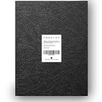 FOSHISY A4 Binding Covers,300 GSM, Leather Grain Paper Binding Covers, Black (Pack of 100)