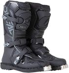O'NEAL | Motocross Boots | Kids | MX Enduro | Metal Sole Protection, Easily Adjustable Buckles | ELEMENT Youth Boot | Black | Size 37