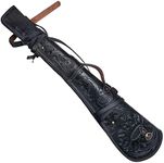 Hulara Genuine Handcraft Leather Rifle Case Western Scabbard fits 16 to 20 Inch Barrel Length Lever Action Rifle Shotgun Sheath Winchester Case for Wild Bunch Shooting