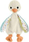 Fisher Price Baby Sensory Toy Snuggle Up Goose Plush with Jingle Sounds for Developmental Play Newborns Ages 3+ Months