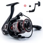 Goture Spinning Reel, Ultra Smooth Powerful Saltwater Freshwater Spinning Reel, 5.1:1 High Speed Gear Ratio, 5000 Series Surf Fishing Reels, Red